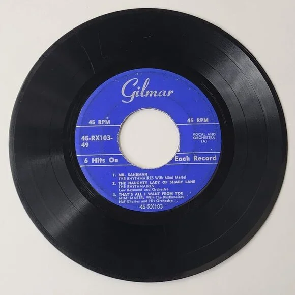 Gilmar Various Artist 6 Hits on Each Record 45 RPM RX103 Rhythmaires Mimi Martel - Picture 2 of 5